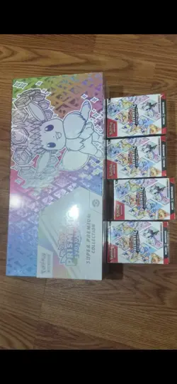 Pokemon Scarlet & Violet Prismatic Evolutions SPC and 4 Booster Bundles - Image 1