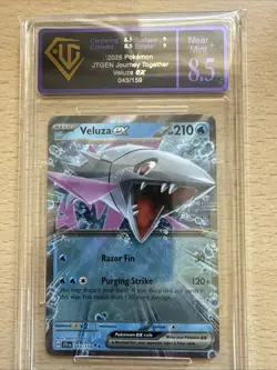 Veluza EX 043/159 Sv09: Journey Together Holo Pokemon Tcg Grade UGC 8.5 N/Mint - Image 1