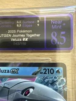 Veluza EX 043/159 Sv09: Journey Together Holo Pokemon Tcg Grade UGC 8.5 N/Mint - Image 3