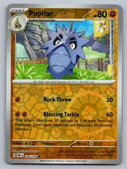 Pokemon TCG SV03: Obsidian Flames Pupitar 106/197 Reverse Holo - Image 1