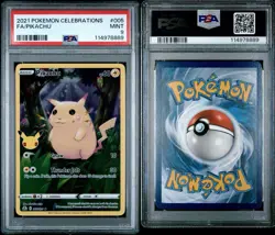 Pokemon TCG Pikachu 005/025 Celebrations Holo PSA 9 Mint - Image 3
