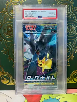 PSA 10 Tag Bolt Booster Pack Sealed Japanese 2018 Pokemon - Image 1