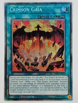YuGiOh Rarity V 5 RA05-EN070 Crimson Gaia Starlight Rare - Image 1