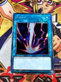 Raigeki ra05-en110 (NEW) Platinum-Secret Rare Yu-Gi-Oh! - Image 1
