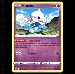 Meditite 072/195 Silver Tempest - Common - Pokémon Card TCG - Image 1