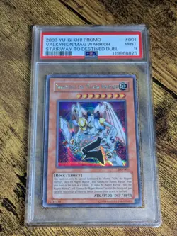 Yugioh Valkyrion the Magna Warrior SDD-001 PSA 9 MINT Secret Rare - Image 1
