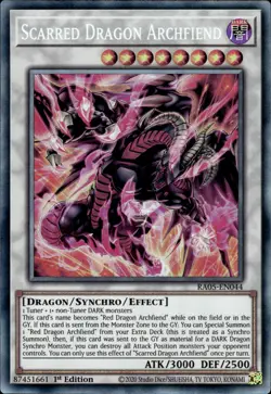 Scarred Dragon Archfiend - Collector's Rare 1st Edition RA05-EN044 - NM - YuGiOh - Image 1