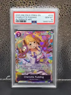 PSA 10 Charlotte Pudding (Alt Art) PRB02-010 One Piece English - Image 1
