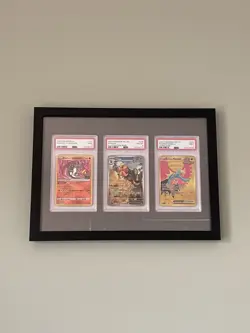 PSA Card Display Frame For Graded Slabs Wall Mount Table Top Pokemon And More 3 - Image 1