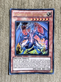 Lightpulsar Dragon SDDC-EN001 1st Edition Ultra Rare Yugioh Card - Image 1