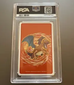 PSA 8 2004 POKEMON LEAFGREEN VERSION PLAYING CARDS CHARMANDER ACE OF HEARTS - Image 2