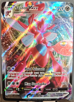Scizor VMAX Holo Ultra Rare Pokemon Darkness Ablaze Card - Image 1