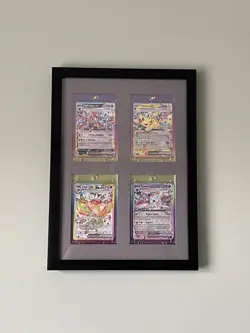pokemon card Collection display frame With Slab For Your Rare Cards A4 4 Slabs - Image 1