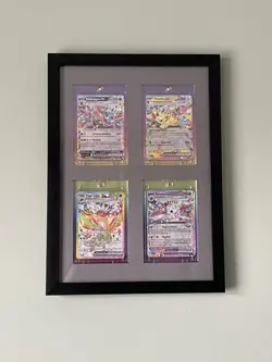 pokemon card Collection display frame With Slab For Your Rare Cards A4 4 Slabs - Image 2