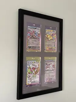 pokemon card Collection display frame With Slab For Your Rare Cards A4 4 Slabs - Image 4