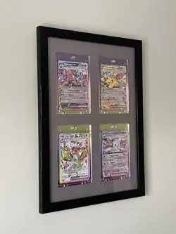 pokemon card Collection display frame With Slab For Your Rare Cards A4 4 Slabs - Image 5