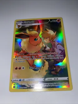 Pokemon TCG Flareon SWSH Trainer Gallery Ultra Rare Card TG01/TG30 - Image 1