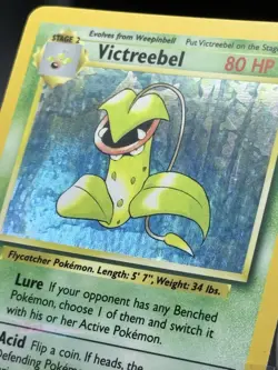 Victreebel Jungle Holo Rare Pokemon Card 14/64 No Symbol Error, LP++ Condition - Image 3
