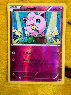 Jigglypuff 87/146 | XY Base Set | 2014 Pokemon TCG Card | Reverse Holo - Image 1