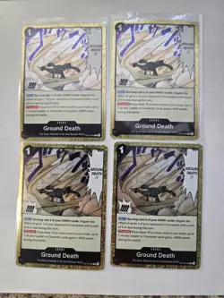 One Piece Card Game Ground Death Event Cards x4 OP14-096 The Seven Warlords - Image 1