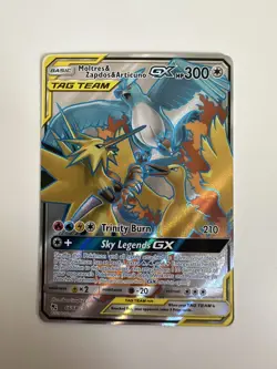 Pokemon Cards Moltres & Zapdos & Articuno GX 66/68 Hidden Fates Ultra Rare NM - Image 3
