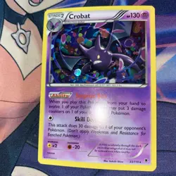 Pokemon TCG 2014 Phantom Forces Card -- Crobat 33/119 Cosmos Holo - Image 1