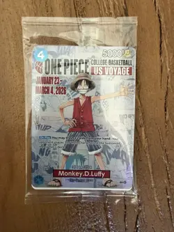 Monkey.D.Luffy One Piece College Basketball Promo Card - Image 1