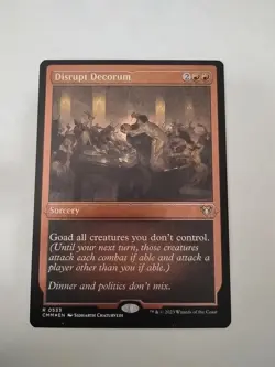 Disrupt Decorum (Foil Etched) Commander Masters Foil - Image 1