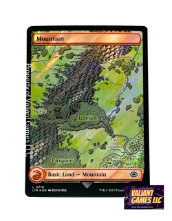 MTG Lord of the Rings Mountain #0719 Land Surge Foil - Image 1