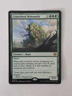 Craterhoof Behemoth Non-Foil) TDM-0138 Rare MTG LP - Image 1