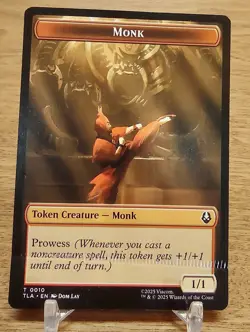 MONK // CLUE TOKEN mtg CRIMP ERROR Avatar: The Last Airbender 1 Token - Image 1