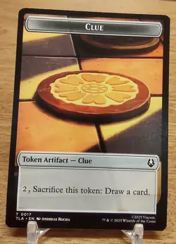 MONK // CLUE TOKEN mtg CRIMP ERROR Avatar: The Last Airbender 1 Token - Image 2
