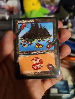 Mountain - MTG Deadpool Secret Lair Mountain/Island non-Foil (NM) - Image 1