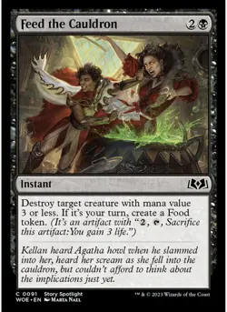 Feed the Cauldron (Foil) 91 MTG NM - Wilds of Eldraine - Image 1