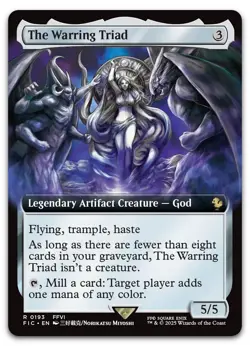 The Warring Triad (Extended Art) #193 (NM) Final Fantasy FIC Magic MTG - Image 1