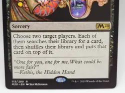 Scheming Symmetry M20 MTG LP Rare Black Tutor Commander Magic the Gathering - Image 3