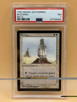 Blessing – 1993 MTG Beta – PSA 7 NM – Magic the Gathering - Image 1
