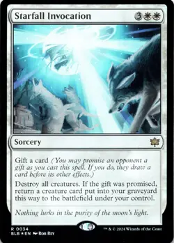 Starfall Invocation FOIL Bloomburrow Magic MTG NM - Image 1