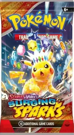 Pokemon TCG: Scarlet and Violet - Surging Sparks sealed booster pack - Image 1