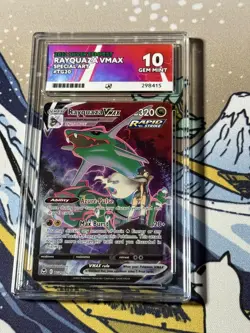 Pokemon Rayquaza VMAX Silver Tempest TG20/TG30 Ace 10 Perfect Subgrades - Image 1
