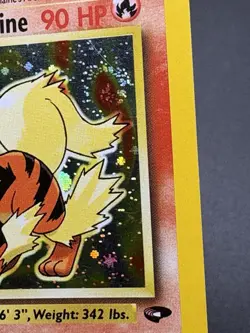 Blaine's Arcanine 1/132 Gym Challenge 2000 Holo Rare Pokemon Card - SWIRL - Image 2