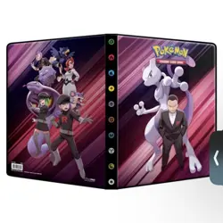 Ultra Pro Pokemon Destined Rivals Mewtwo Giovanni 9 Pocket Binder TCG Portfolio - Image 1