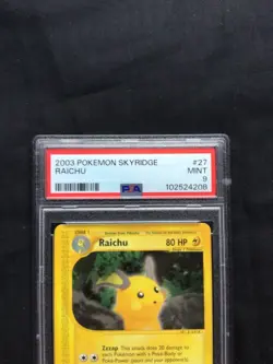 Pokemon Cards: Skrydige Rare: Raichu 27/144 PSA 9 - Image 3