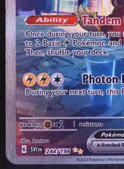 Miraidon ex 244/198 - Pokemon Scarlet & Violet Special illustration rare Card - Image 2