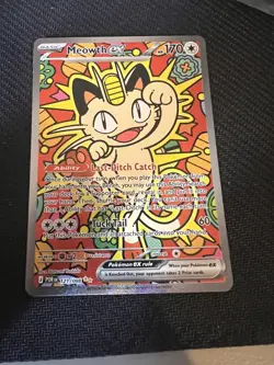 NM/M Meowth ex 121/088 ENGLISH Special Illustration Rare - Perfect Order Pokemon - Image 1