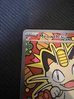 NM/M Meowth ex 121/088 ENGLISH Special Illustration Rare - Perfect Order Pokemon - Image 2