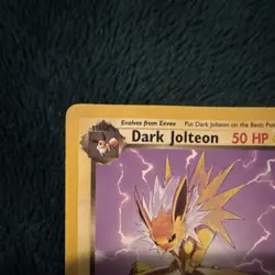 Pokemon TCG Dark Jolteon Team Rocket 50HP 38/82 2000 Regular Rare English - Image 2