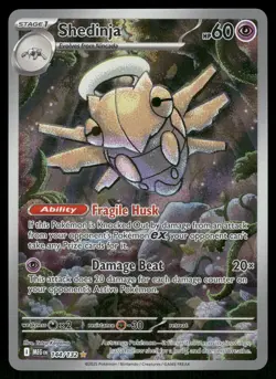 Shedinja 144/132 Illustration Rare Mega Evolution Pokemon Holo Near Mint - Image 1