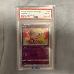 Pokemon Mew 052/172 S12a VSTAR Universe Holo PSA 10 2022 Japanese - Image 1