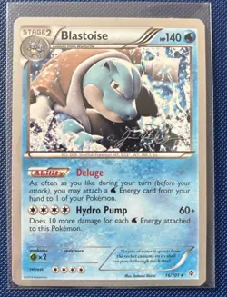 Blastoise World Championship 2015 Pokemon TCG 16/101 Rare Signed Non Holo LP+ - Image 3